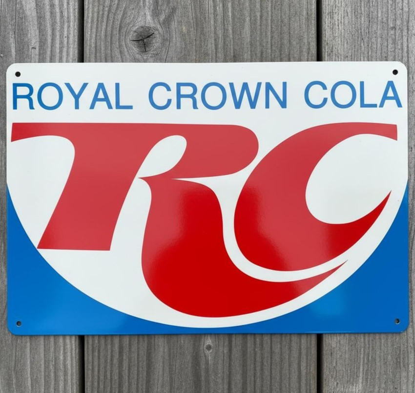 RC Royal Crown Cola 8 x 12 Novelty Metal Sign Shrink-Wrapped Made In USA New!
