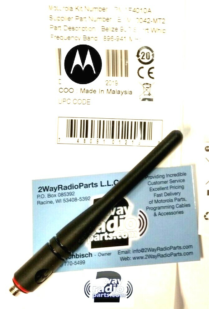 Real Motorola MotoTRBO UHF XPR7580 radio Belize Short Whip STUBBY 900 - 941 Mhz