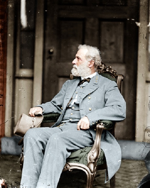 Confederate General Robert E Lee colorized CSA 8"x 10" Civil War Color Photo 382