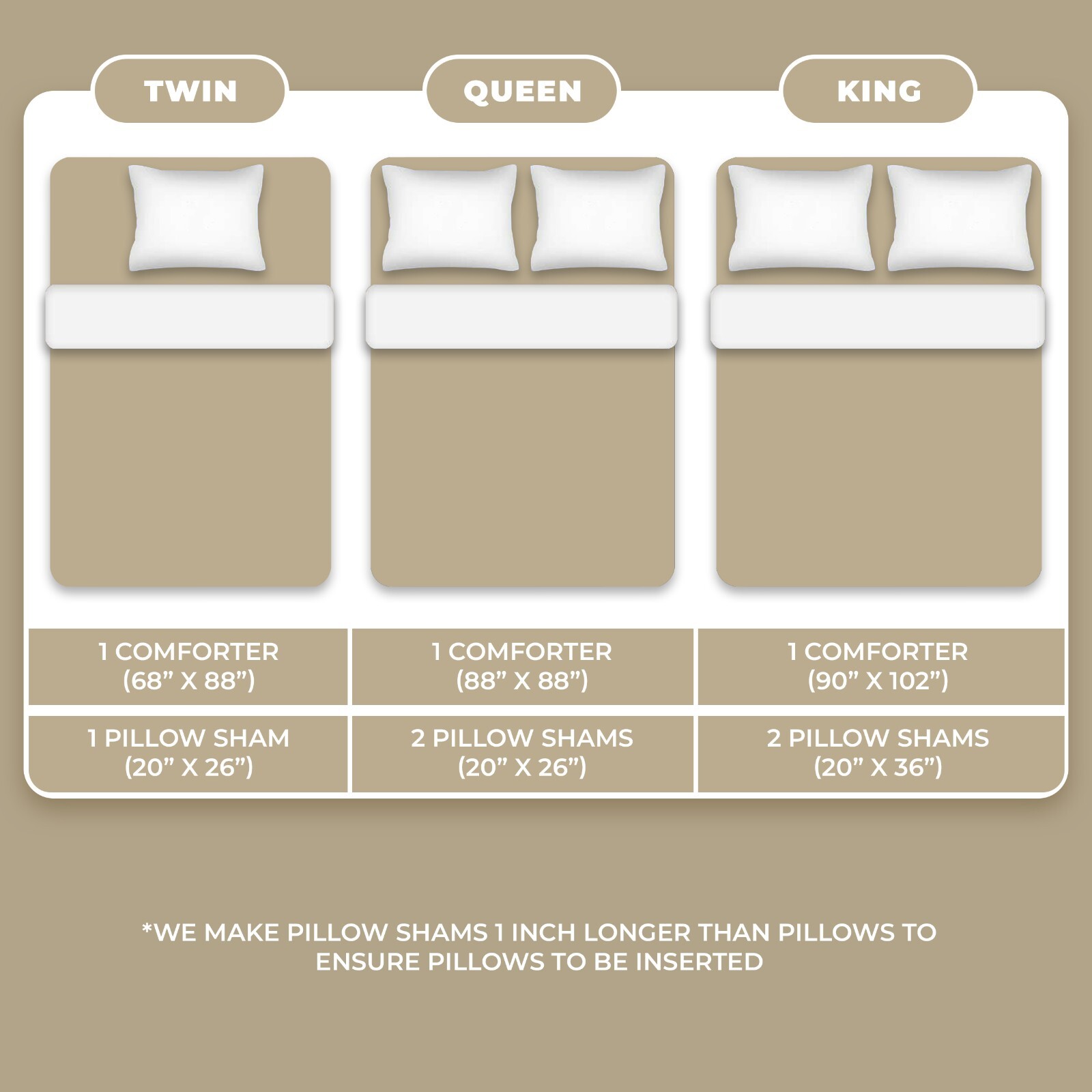 3PC Reversible Comforter Set Quilted Down Alternative All Season Comforter