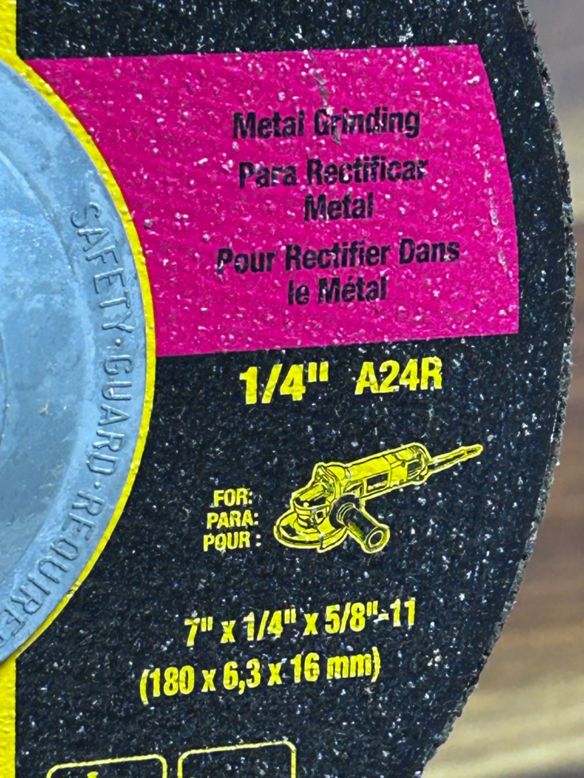 (10) DEWALT DW4999 Depressed Center Grinding Wheel Type 27, 7" x 1/4" x 5/8"-11