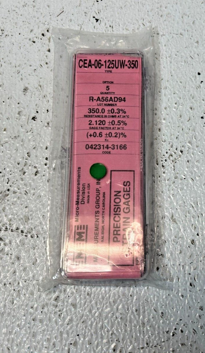 Micro-Measurements CEA-06-125UW-350 Precision Strain Gages
