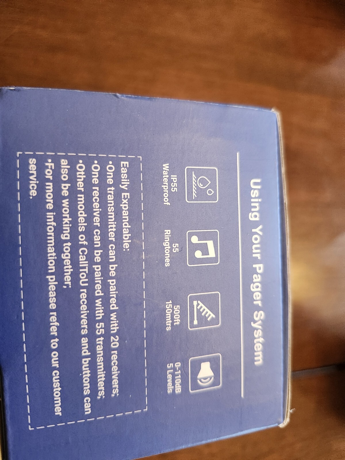 CallToU Wireless Caregiver Pager Model CC01BL 1-1AB New Open Box