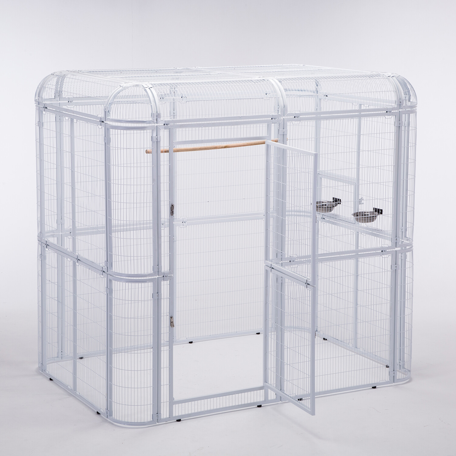 Large Metal Aviary Bird Cage Walk-in Parrot Macaw Flight Cage Finch Pet Supplies