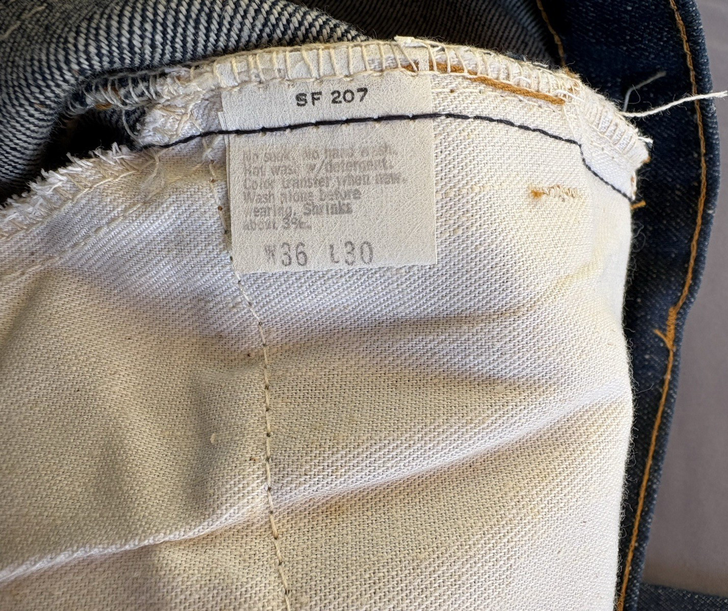 Vtg. Nwt Rare Levis Orange Tab 646 0217 Bell Bottom With Zipper 36X30 Flare Leg