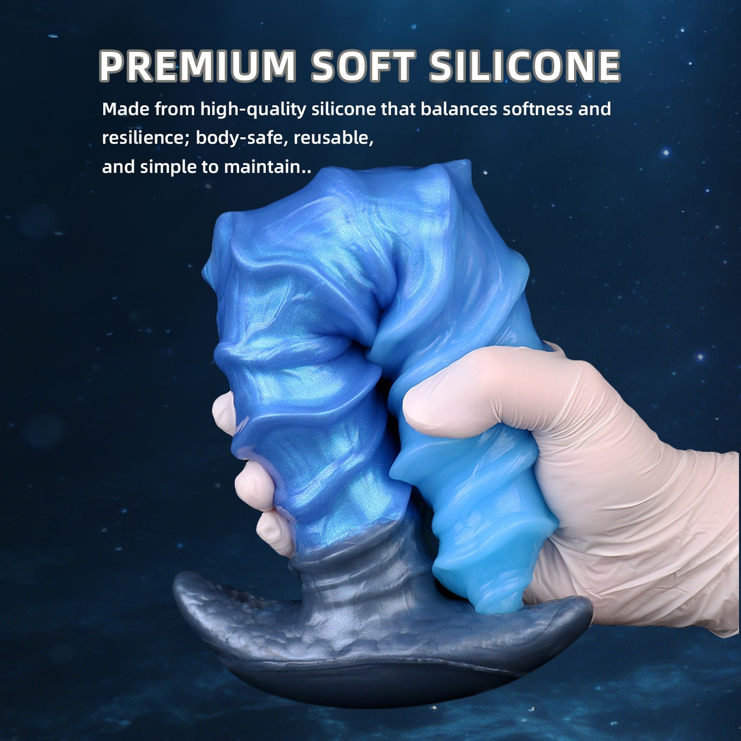 11.57" Fantasy Huge Anal Plug Soft Silicone Waterproof Thick Anal Stretcher Toy