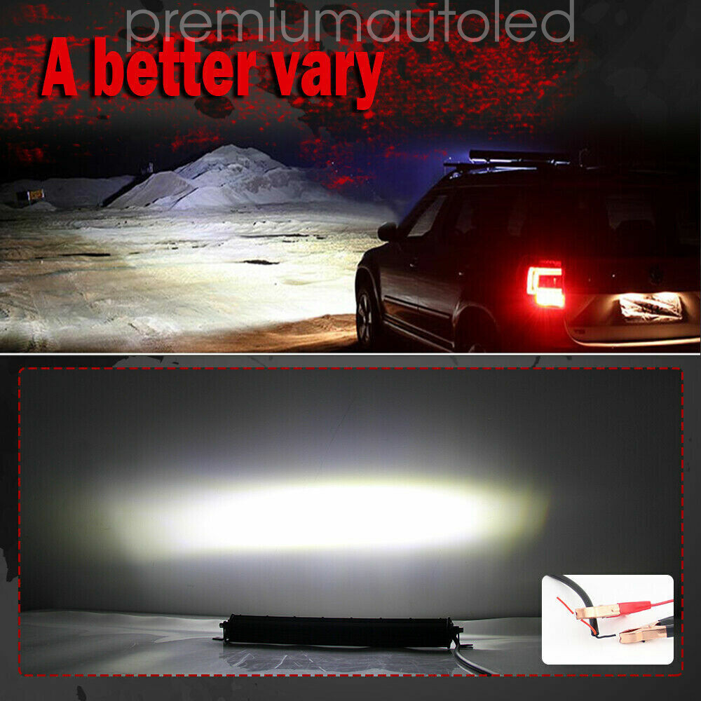 Single Row 50"Slim LED Light Bar Spot Flood Combo Work Offroad SUV Driving ATV