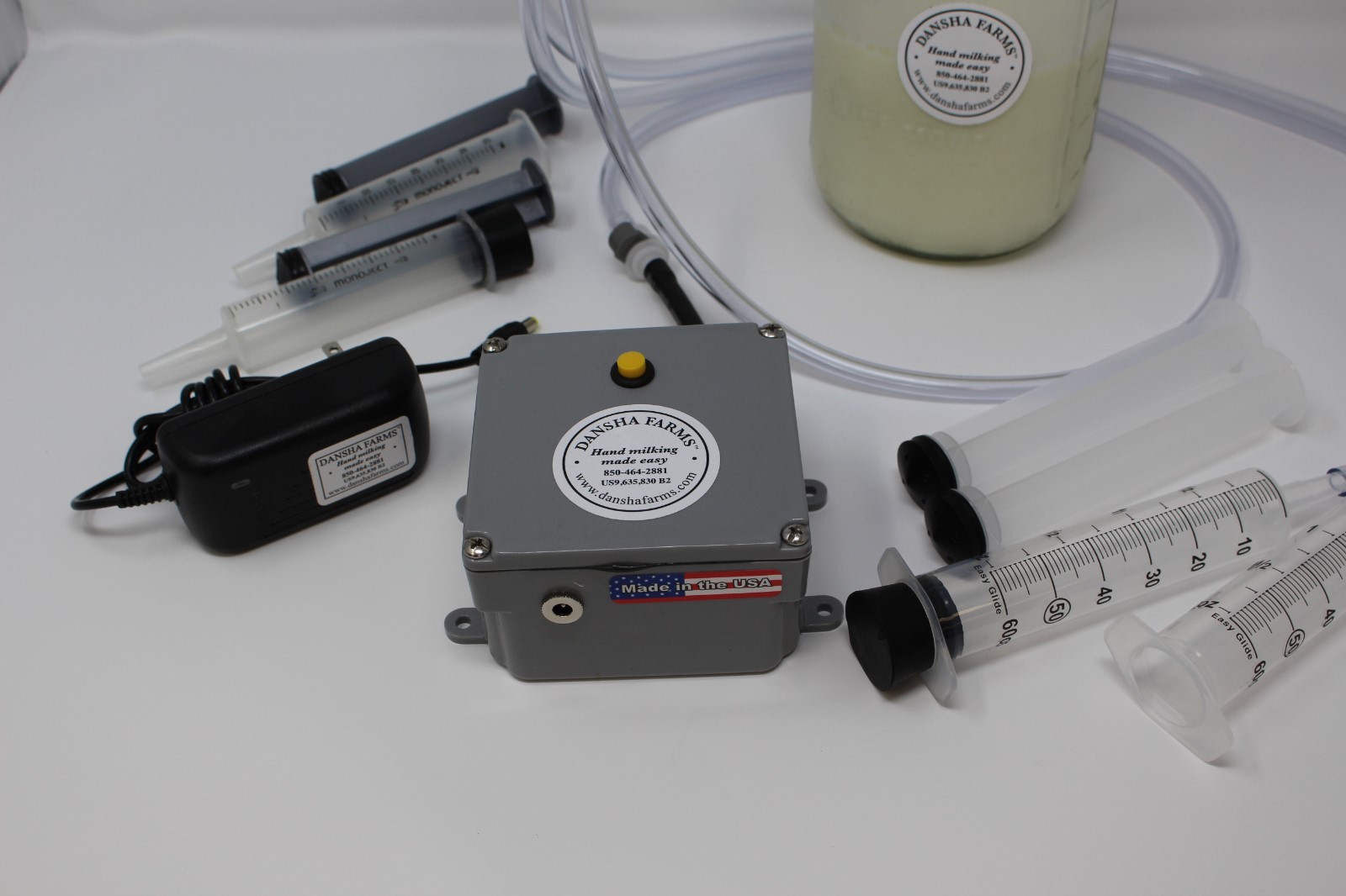 Dansha Farms™ Goat Sheep Cow Rechargeable Vacuum Milk Machine 1/2 Gallon 2 Teat