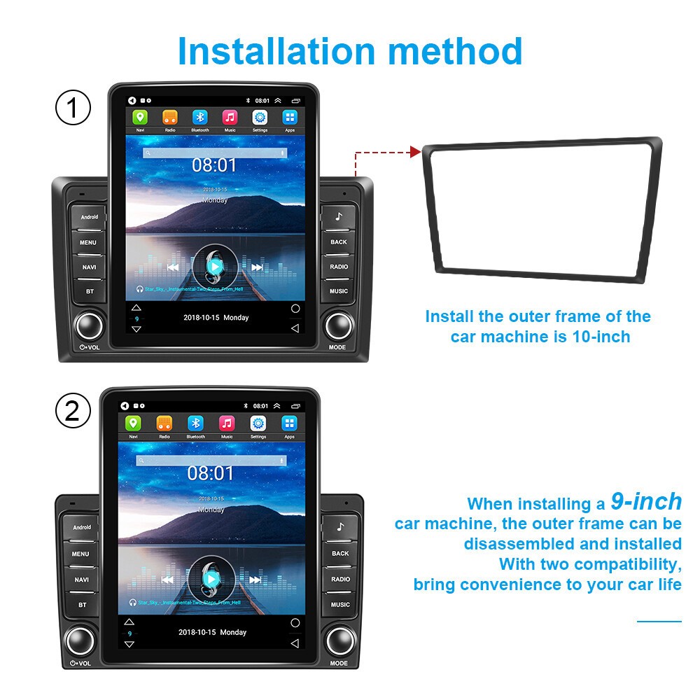 CarPlay For 2014-2019 Toyota Highlander 9.7" Android 13 Car FM Radio GPS Stereo
