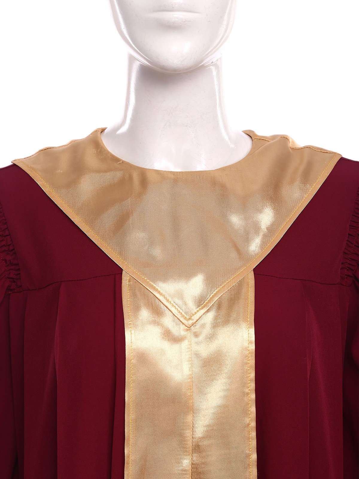 US Women's Clergy Costume Long Robe Pastor Event Stage Sash