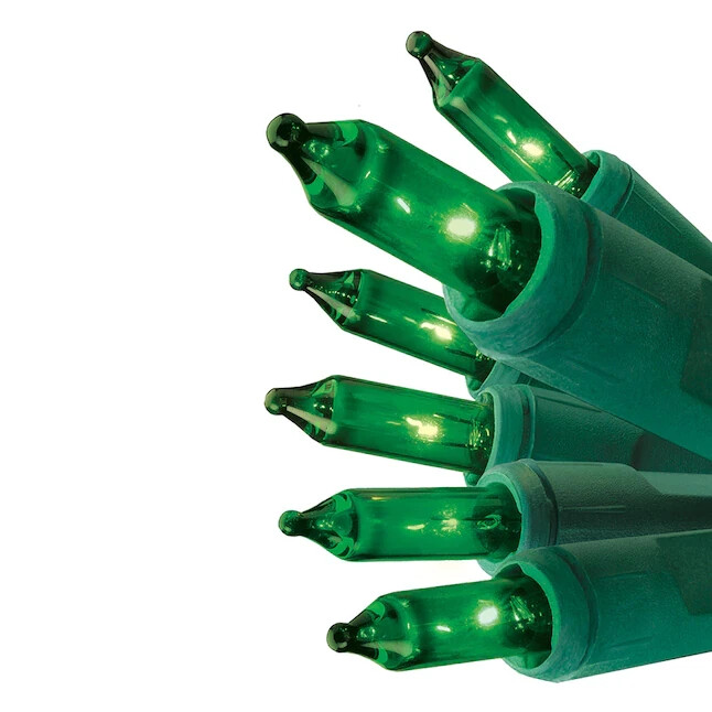 GE String-A-Long 100-Count 20.6-ft GREEN Incandescent Christmas String Lights