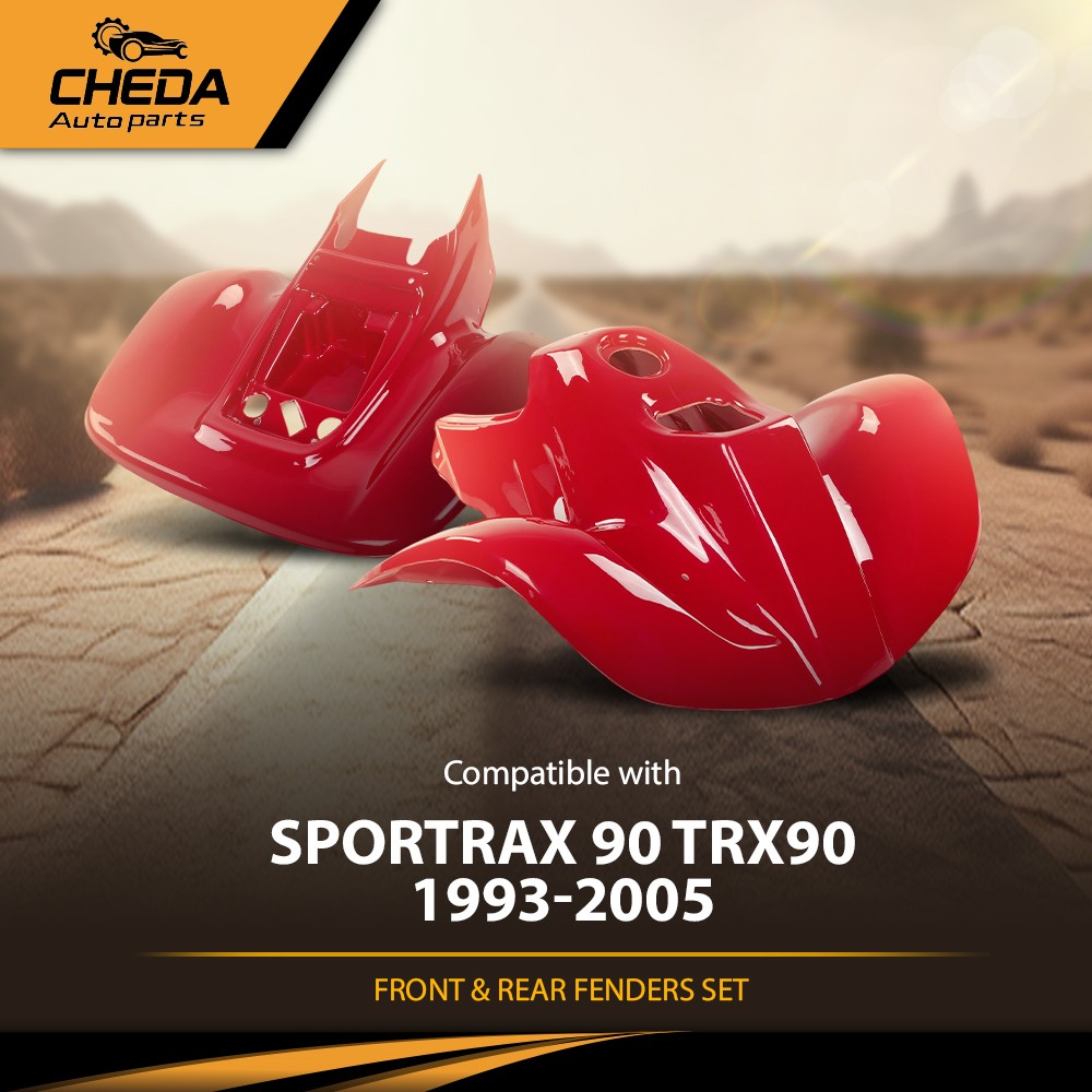 Fit For 1993-2005 Honda Sportrax 90 TRX90 Front And Rear Fenders Set ABS Plastic