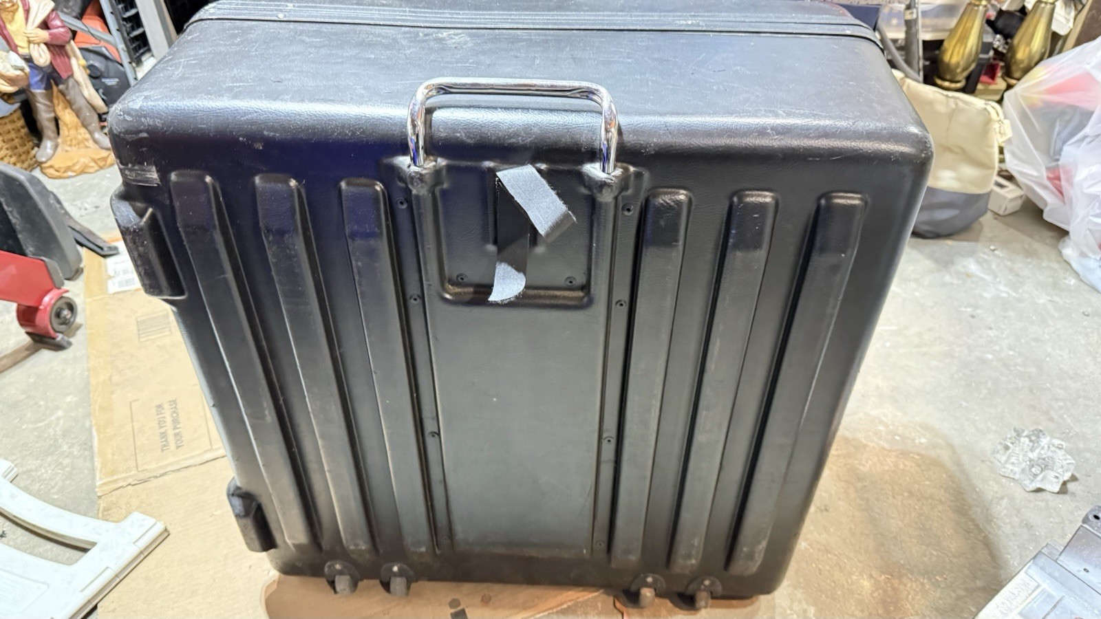 Sturdy Transport Case On Wheels Probably Manufactured by Parker Plastics. USA S