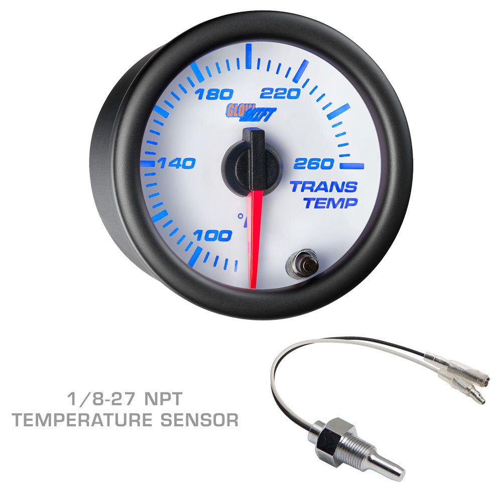 GlowShift W7 Boost EGT Trans Temp Gauges + Black Pod for 03-09 Dodge Ram Cummins