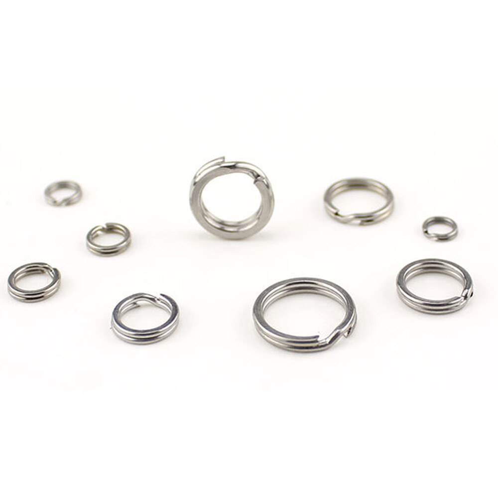 25/50/100 PCS Stainless Steel Heavy Duty Fishing Split Rings Big Game Saltwater