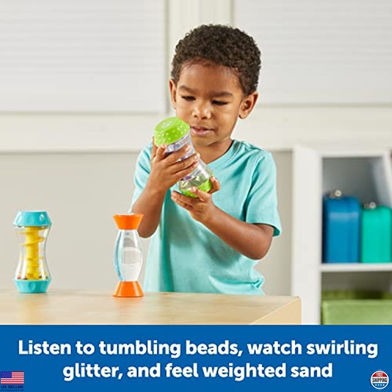 Learning Resources Sensory Trio Fidget Tubes - Travel Toys for Toddlers & Kids