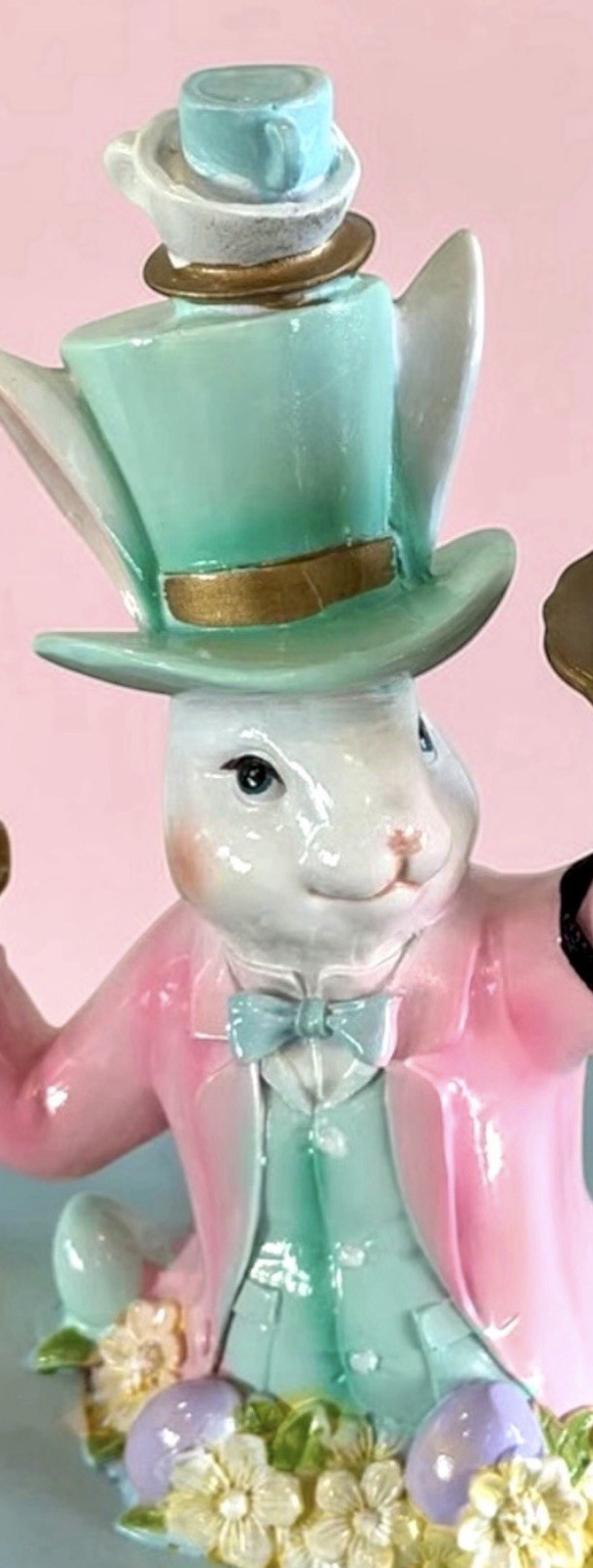 Easter MAD HATTER BUNNY Rabbit In Top Hat Mackenzie Style 10” NEW IN BOX