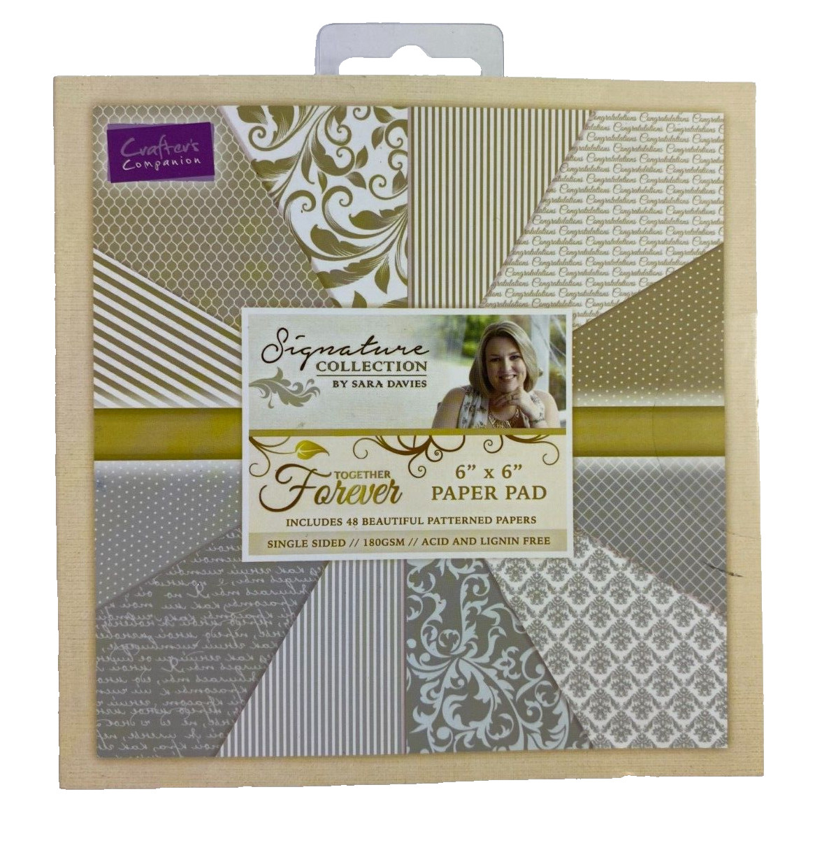Crafter's Companion Sara Signature TOGETHER FOREVER Paper Pad 6"X6"