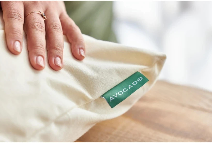 2 Avocado Brand Organic Cotton Stamdard Size Pillow Protectors  25" w x 20" NEW