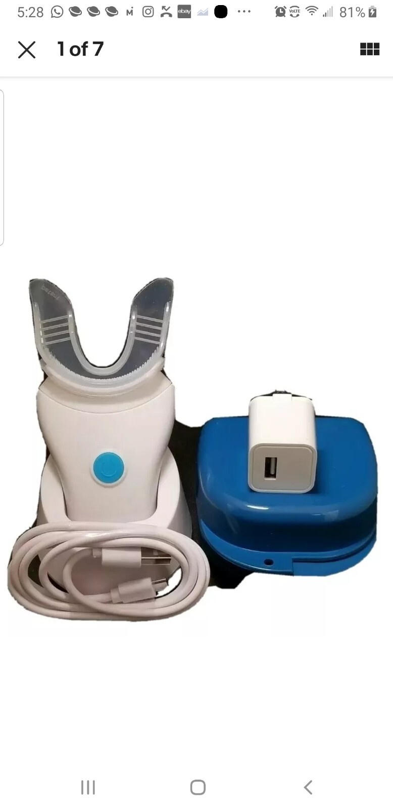 HD 2.0 Ortho Pain Device & Case Clear aligners Invi$align Dental 166Hz