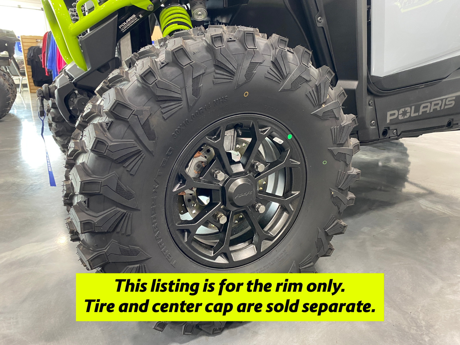 2024-2025 Polaris RZR XP 1000 OEM Black Front Rim 14" Wheel 1523799-655