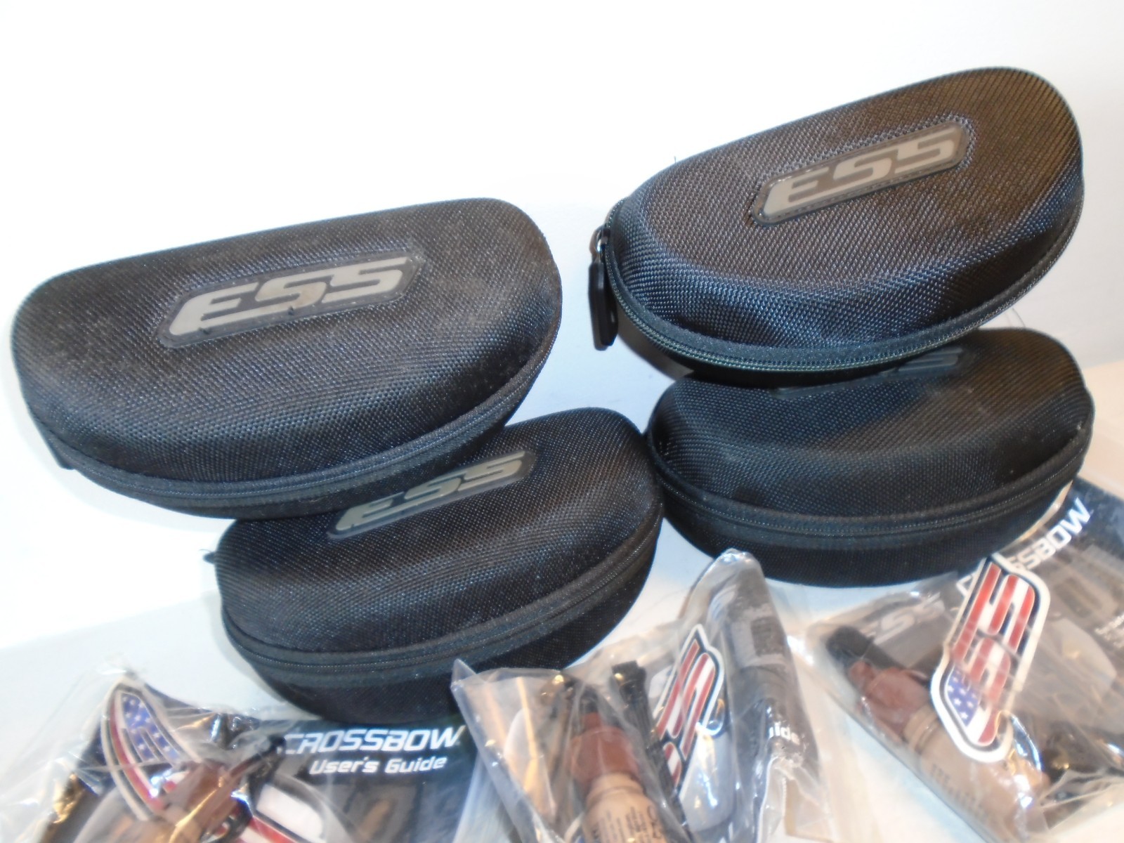 USGI ESS Lot Of 6 Apel Ballistic Glasses w/ Extra Lenses & 4 Cases