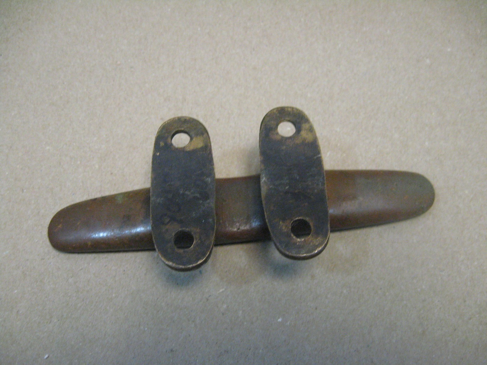 Antique Vtg 6" Solid Bronze Merriman Boat Sailboat Marine Mooring Cleat