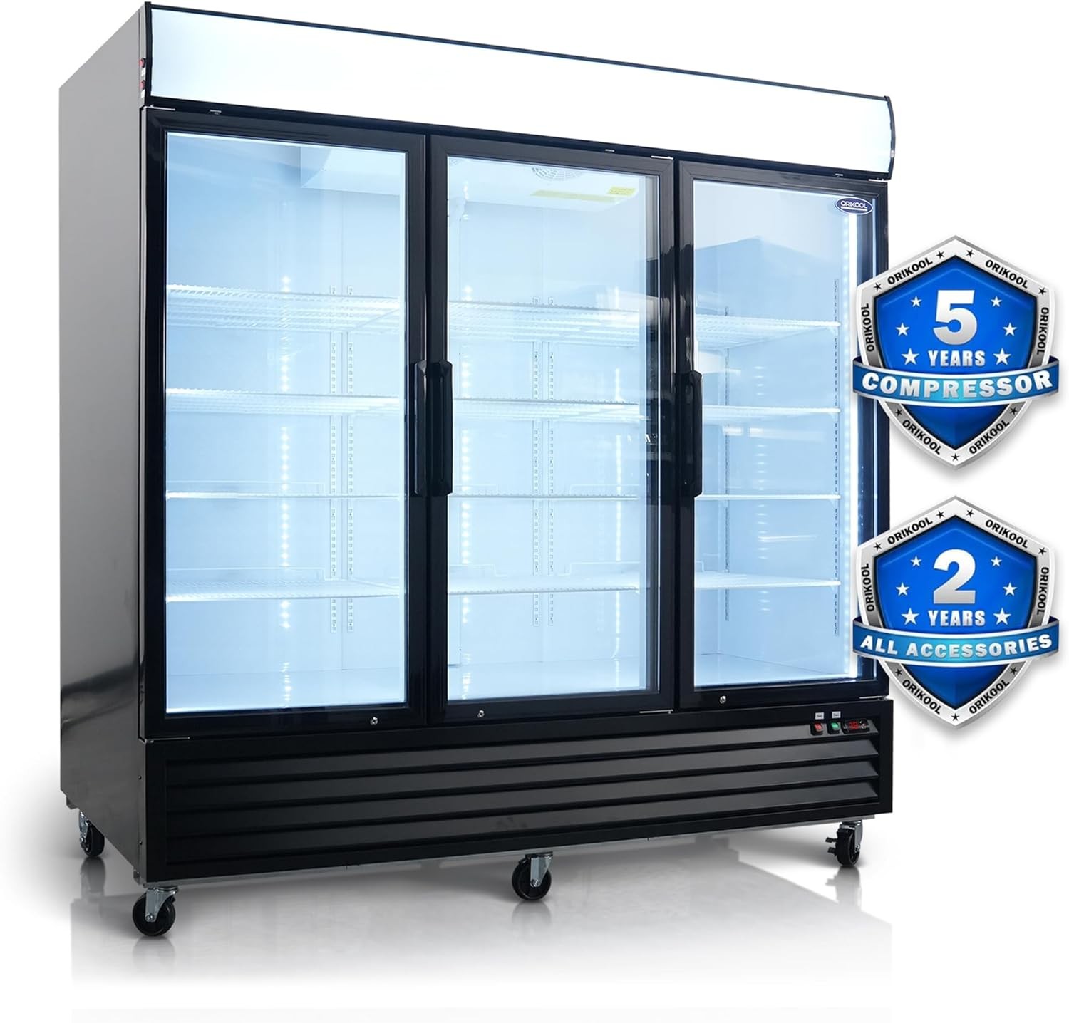 Merchandiser Refrigerator 70 Cu.ft Swing Door Commercial Display Refrigerators