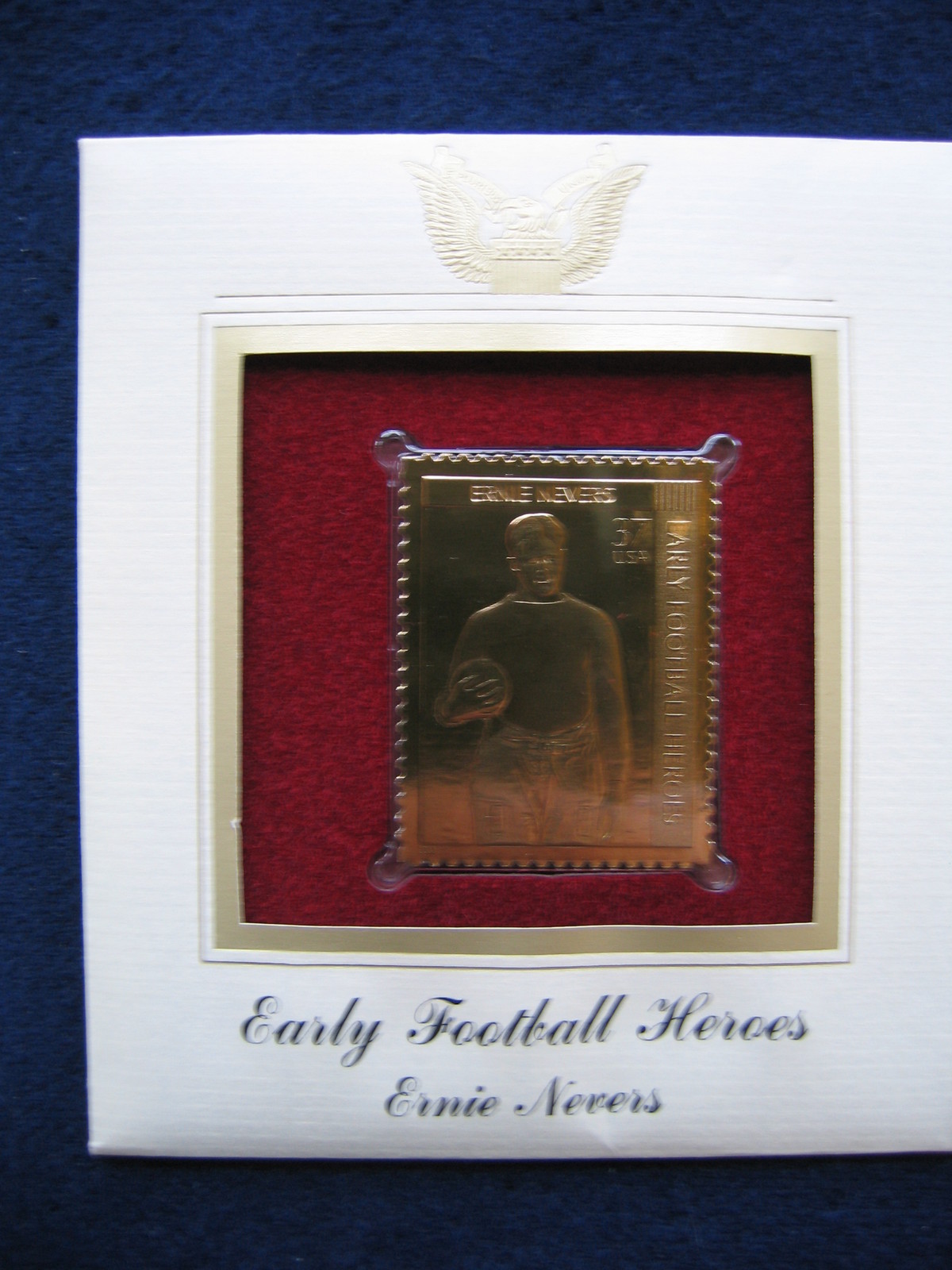 2003 Early Football Heroes Ernie Nevers Replica FDC Gold Golden Cover STAMP