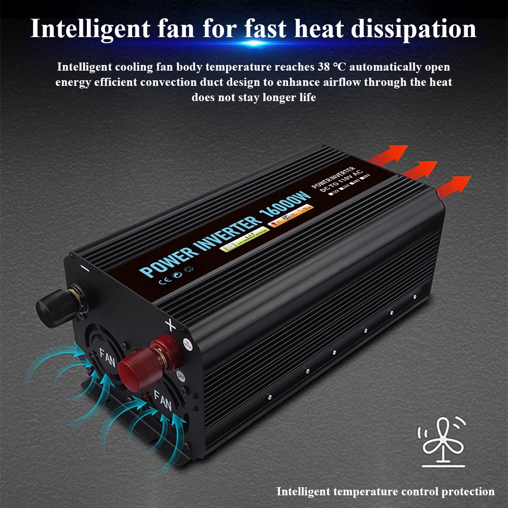 16000W Complete Solar Panel Kit Solar Power Generator 100A Home 110V Grid System