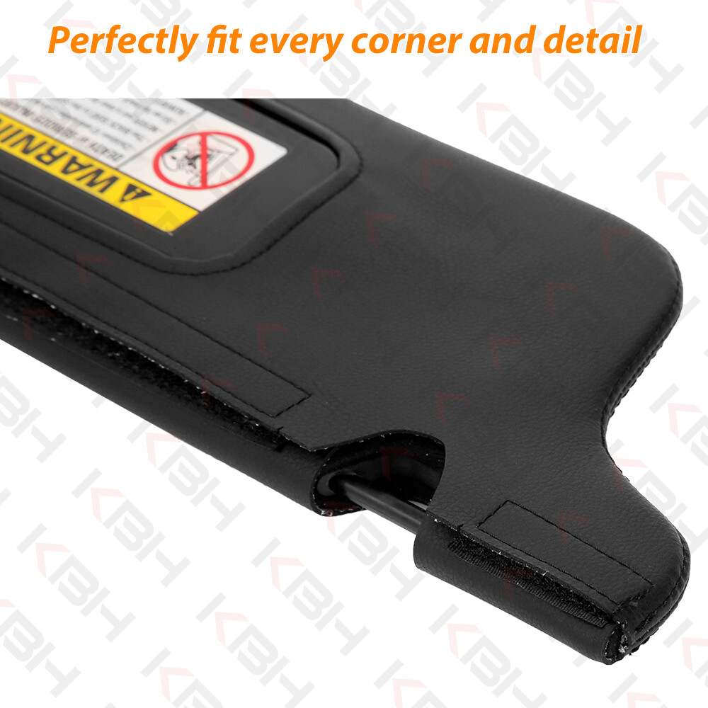 Sun Visor Replacement Cover Driver Passenger Repair For 94-04 Ford Mustang Black