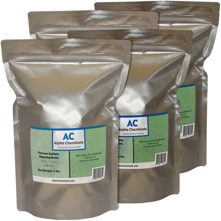 20 Pounds - Ferrous Sulfate Heptahydrate - 20% Fe