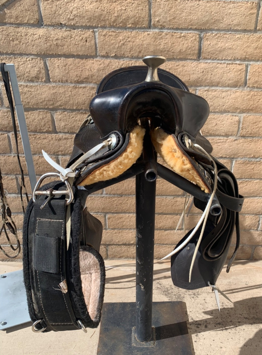 Vintage Western Pony Saddle 12" w/Taps Poco Bueno Bridle Reins Tack Lot