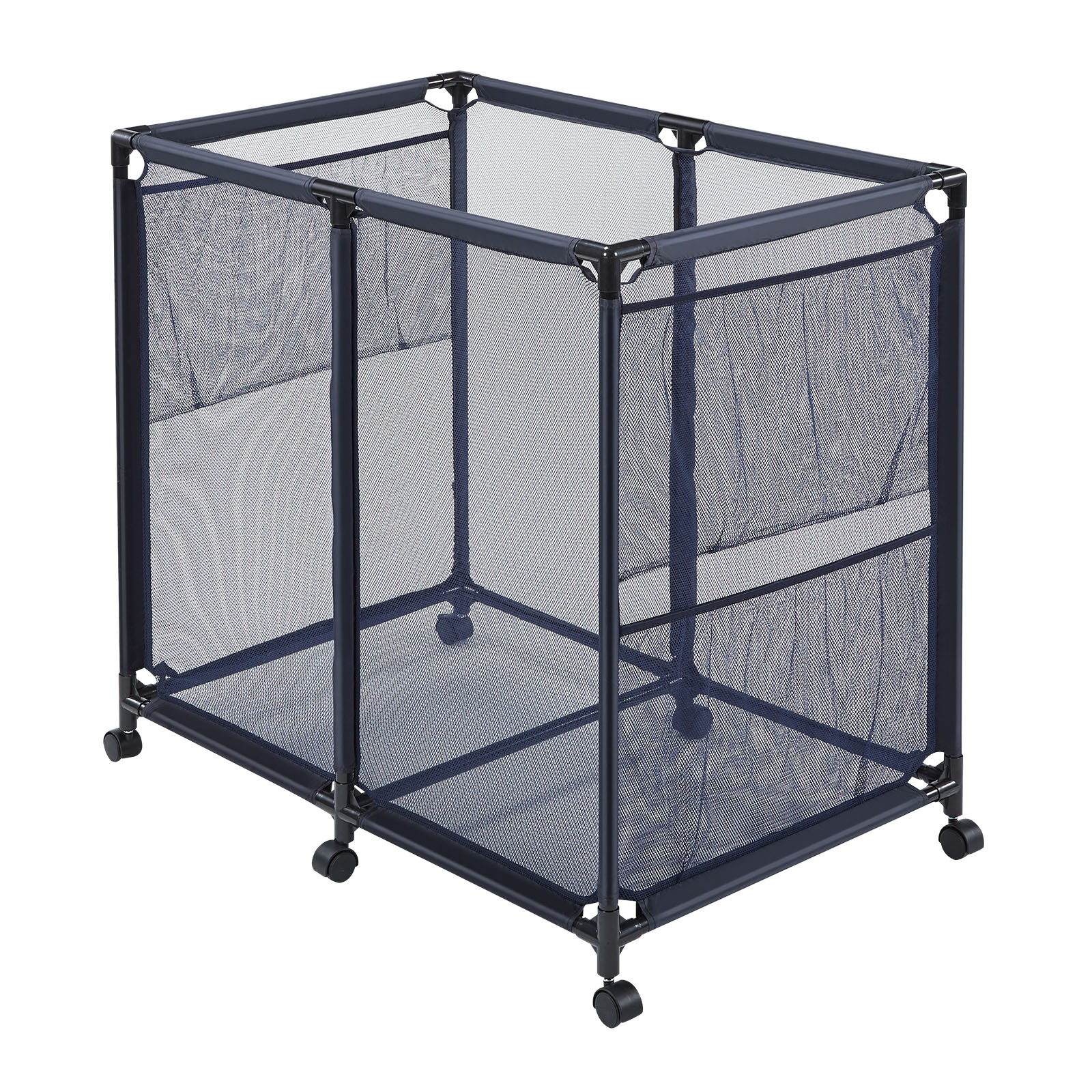 Uimoso Rolling Pool Toy Storage Bin Organizer with Frame 36.8 x 24 x 35.6 in