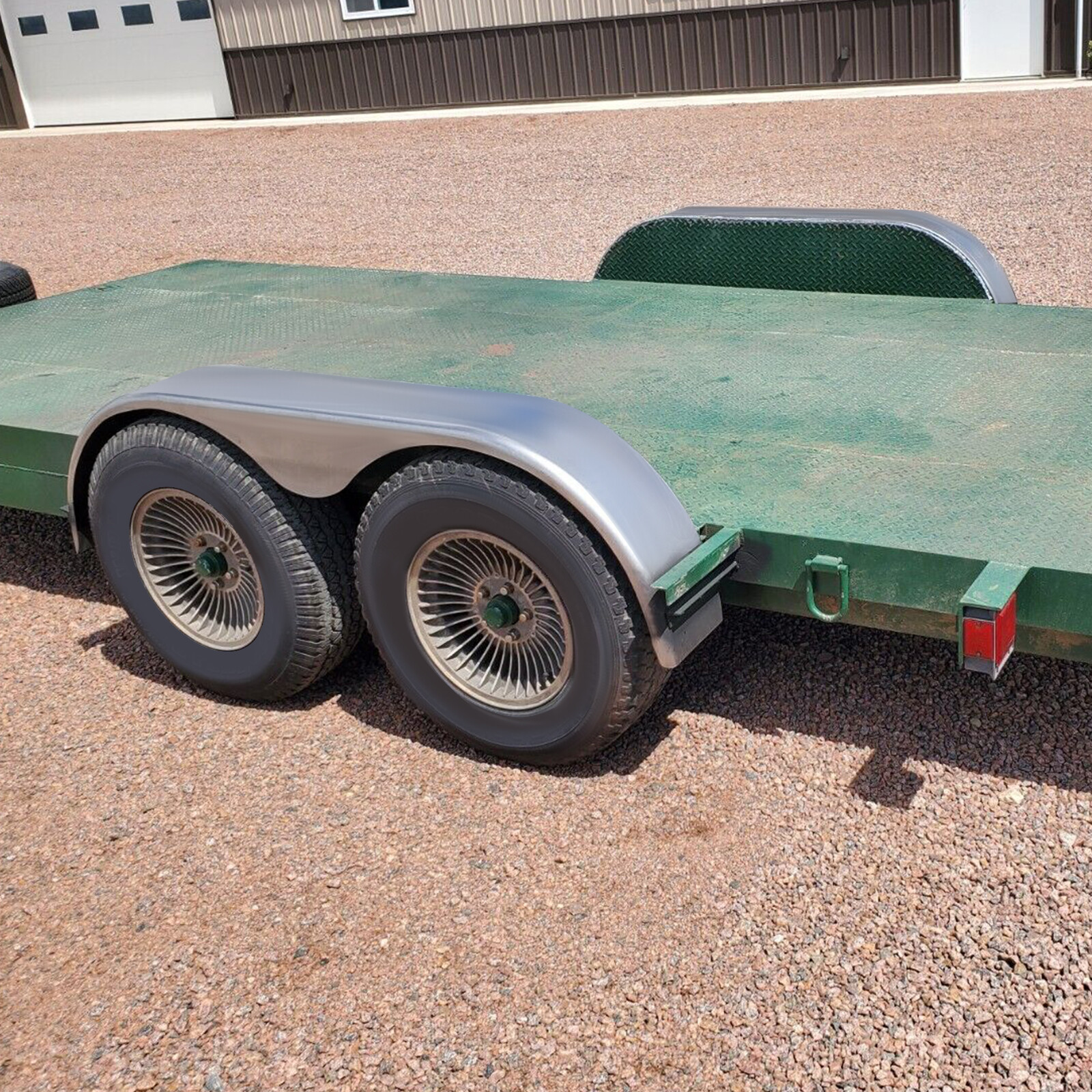 2PC Tandem Trailer Fender Double Axle For 13"-15" Teardrop Enclosed Trailers