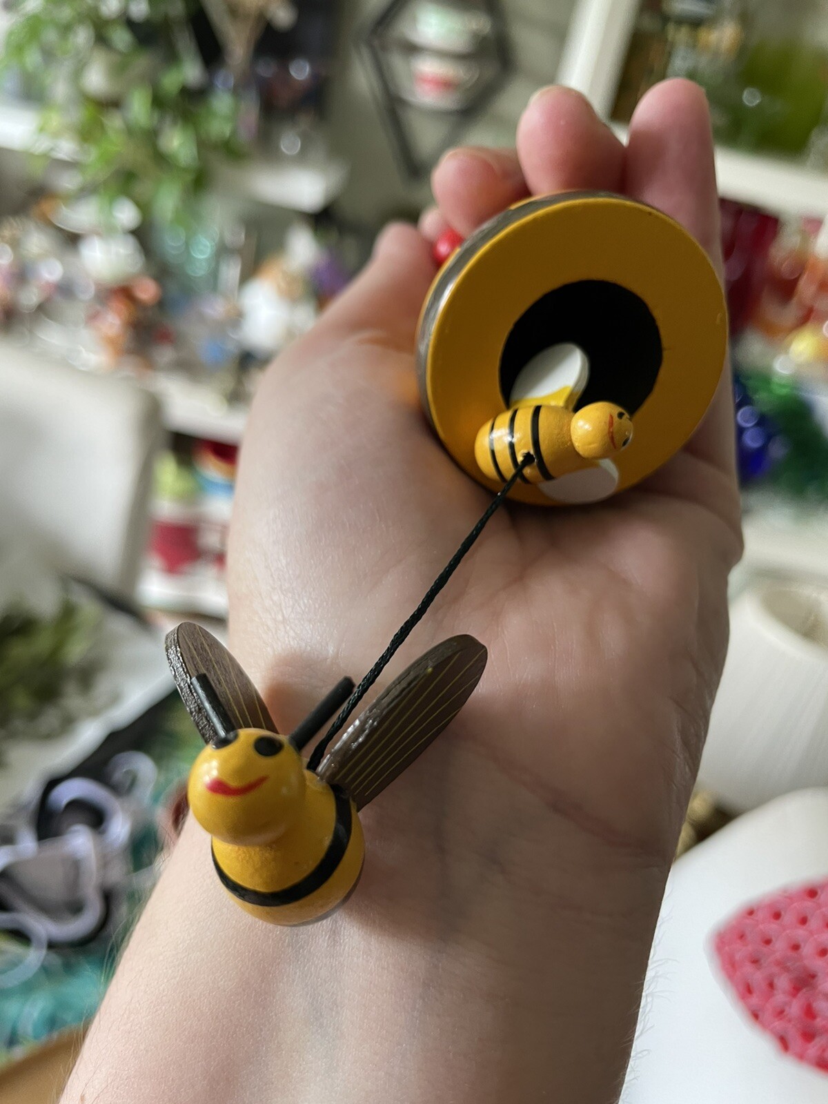 Mix Lot Of 9 Bumblebee 🐝 Home Decor Candle Holder Ornaments Wood Ceramic Beaded