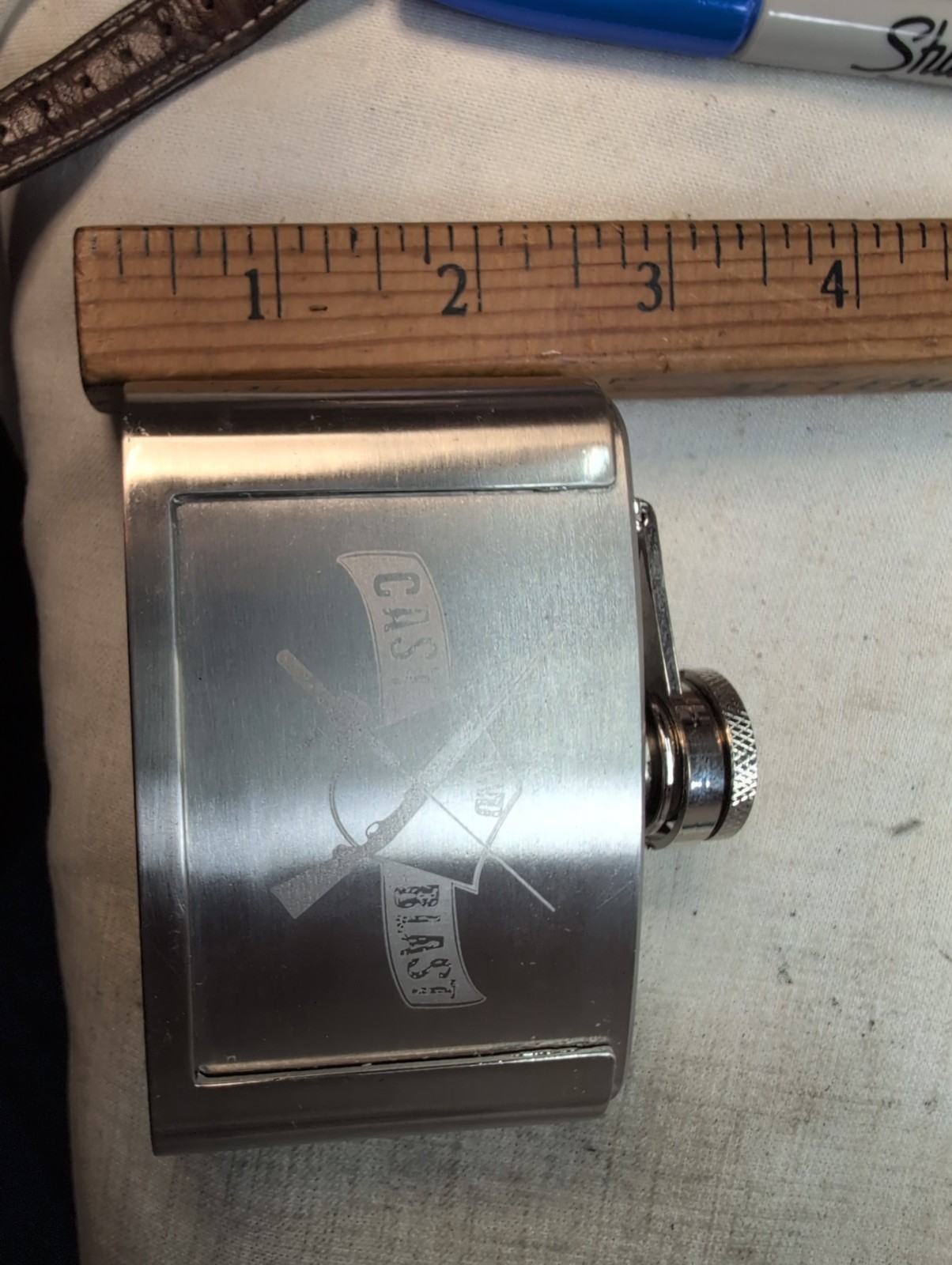 Cast & Blast 3 oz. Stainless Steel Flask Belt Buckle