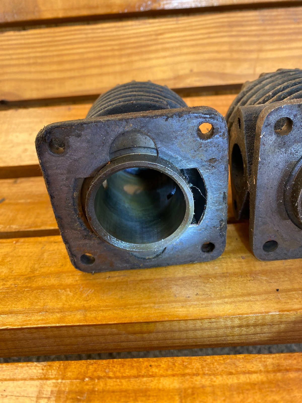 Maytag model 72 Twin Cylinder Gas Engine Cylinder Head Lot of 2