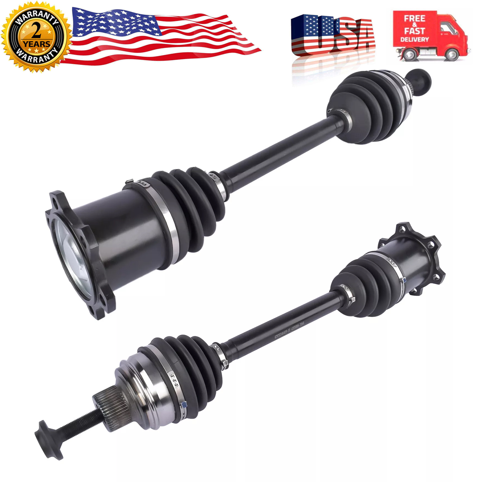 2pcs Front Left Right Axle Shaft For 2009-2017 Audi Q5 2.0L 3.0L 3.2L 8R0407271
