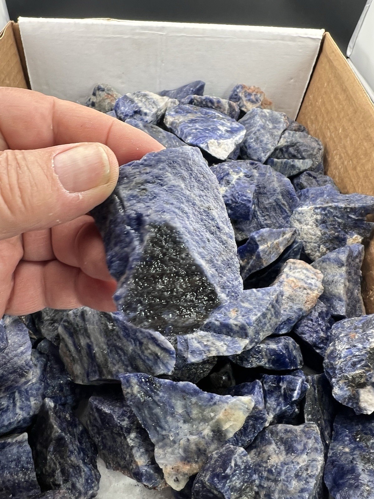 Rough Blue-Violet Sodalite Lapidary Grade or as Display 1 pound+