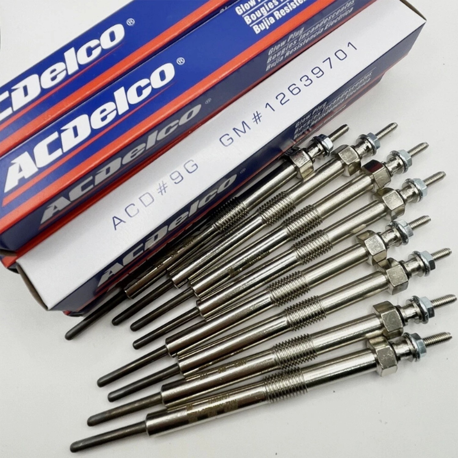 8X Genuine OEM 12639701 Glow Plugs For LMM LML LBZ Silverado Sierra Duramax 6.6L