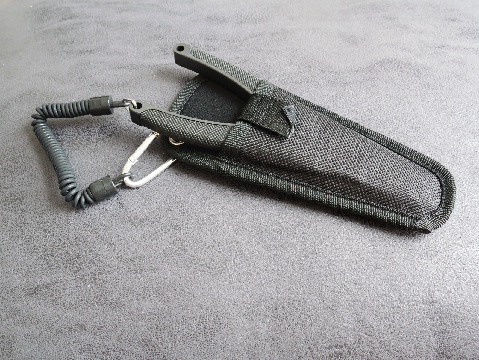 8” Pliers Titanium Coated Rubber Handle Sheath Coil Lanyard Line Cutters