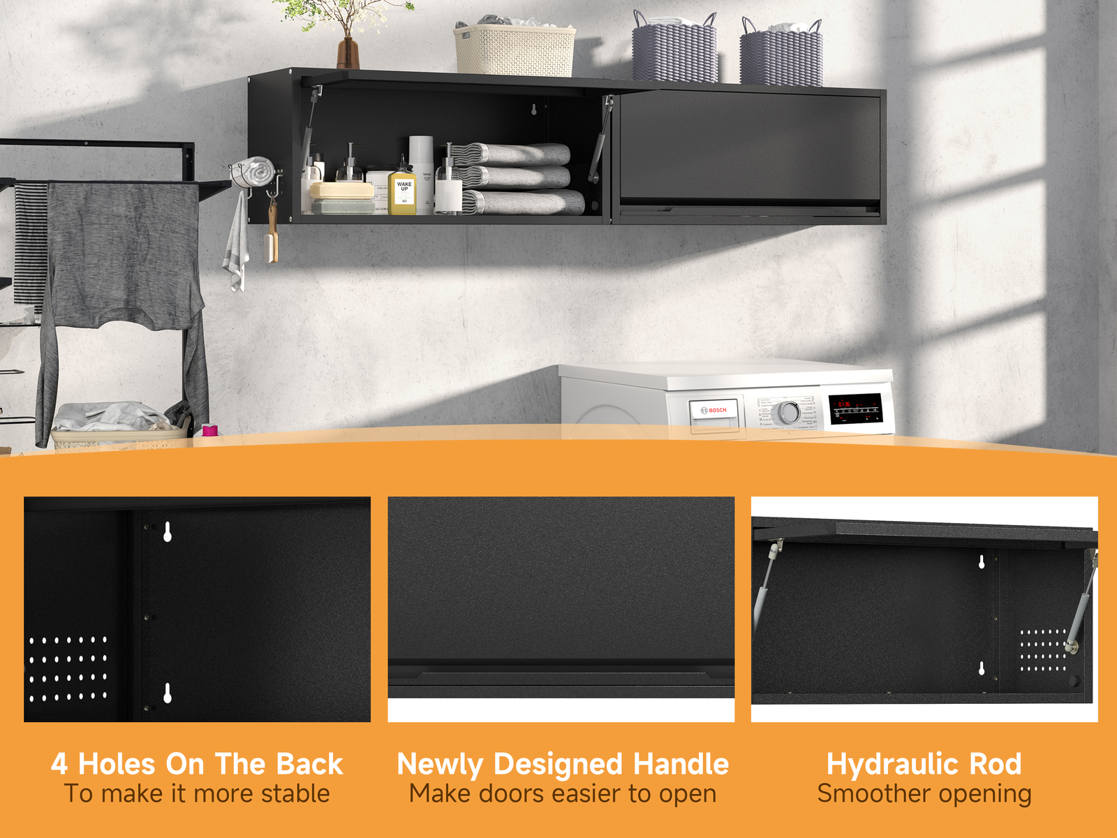 Metal Wall Storage Cabinet Home Wall Cupboards Garage Tool Cabinet Kitchen Boxes