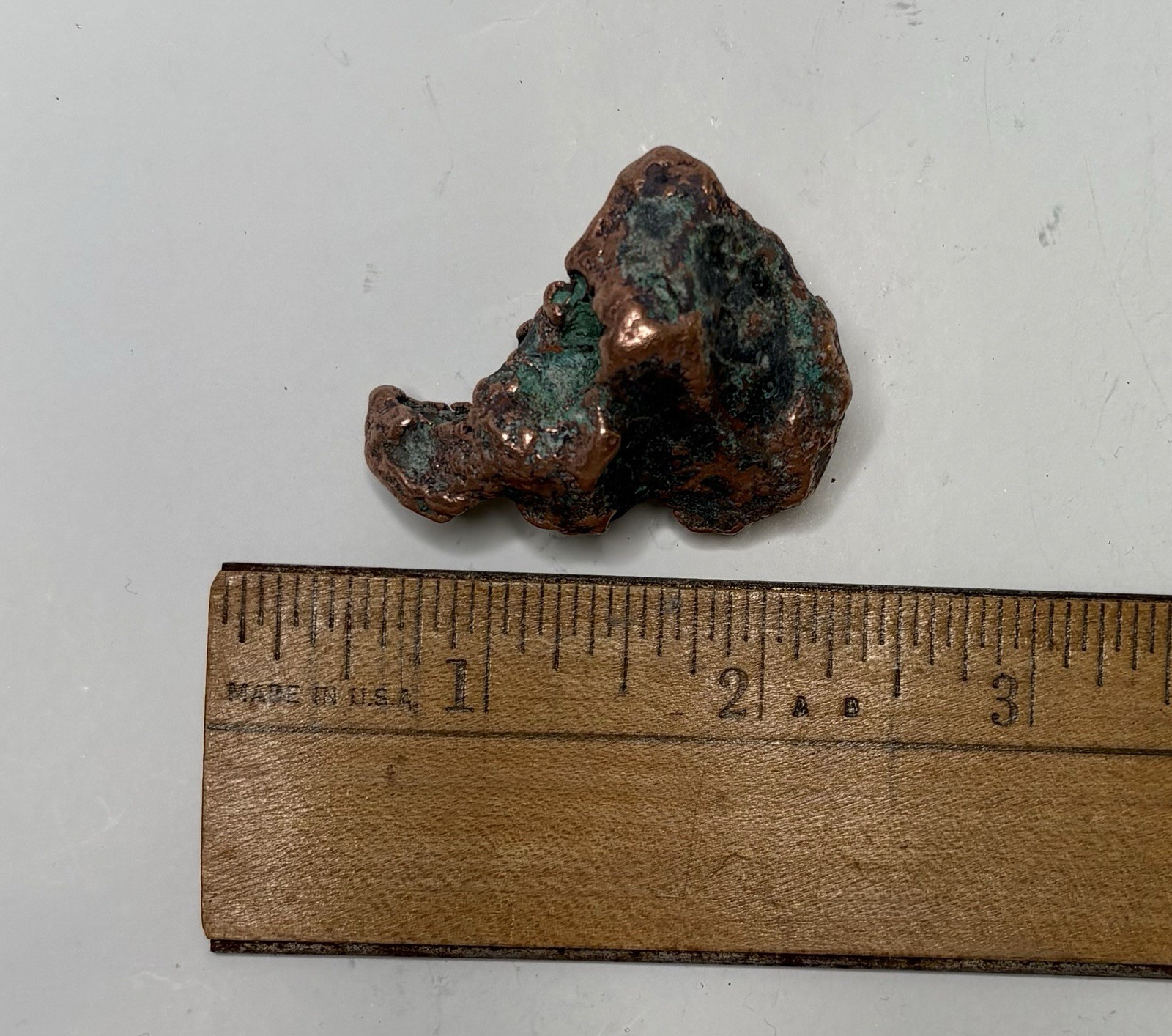Pure Copper Rock Nugget Native Mineral Display Jewelry Specimen Upper Michigan