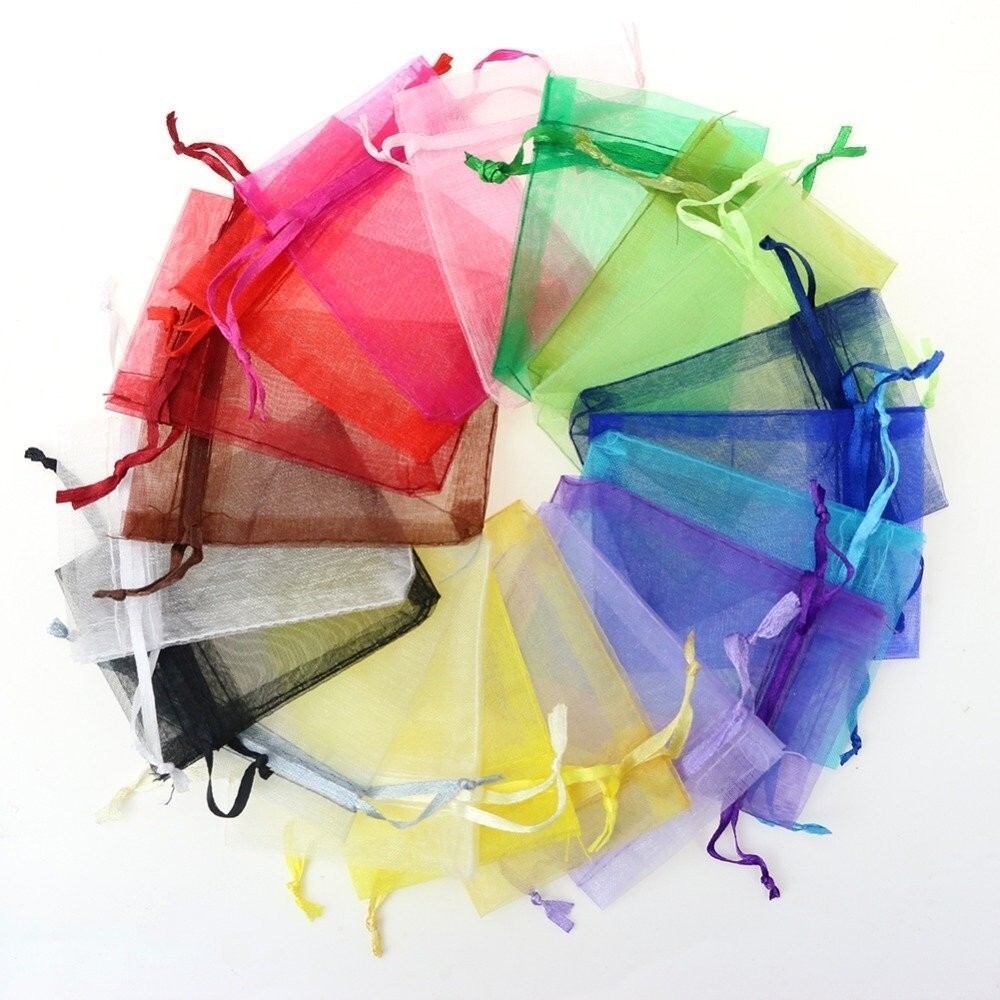 Multi-Color Organza Pouch Jewelry Gift Candy Bags Valentine's Day 100PCS Wrag