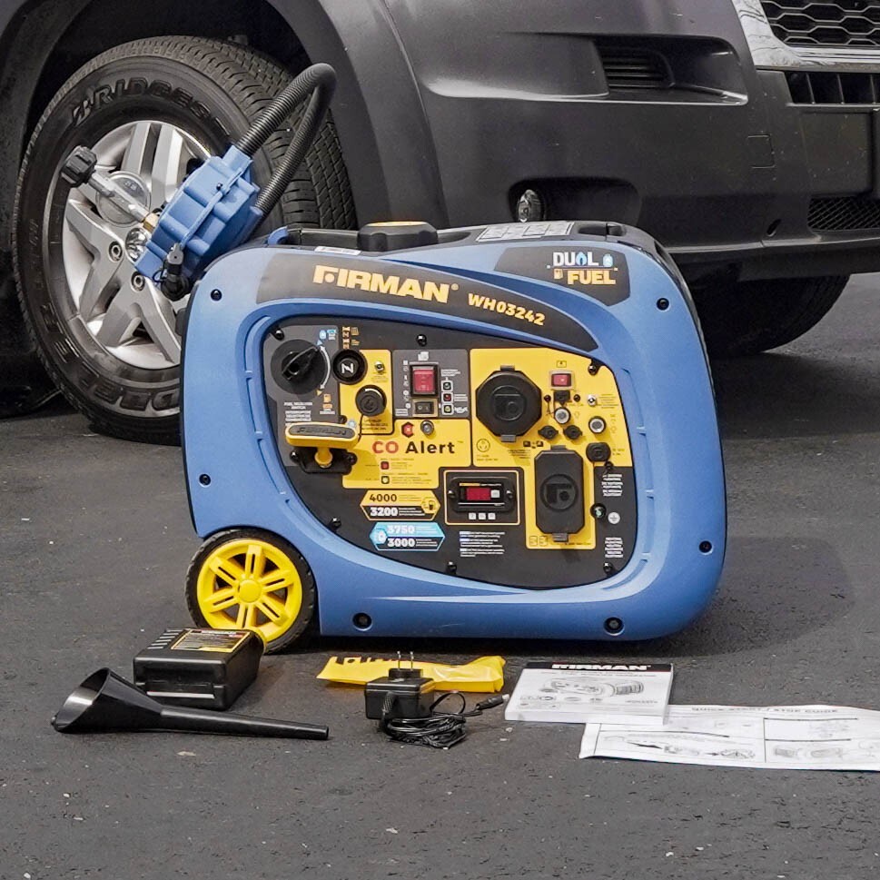 FIRMAN WH03242F 4000W Electric Start Dual Fuel Inverter Generator - Refurbished