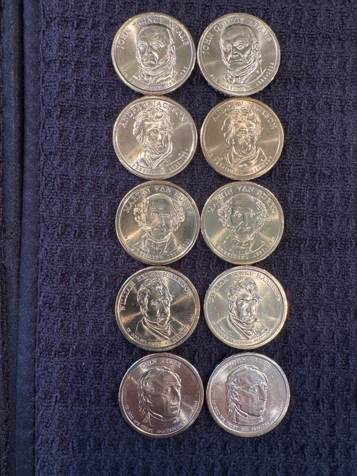 COMPLETE BU Presidential Dollar Set P&D - 80 BU Coins from US Mint Rolls