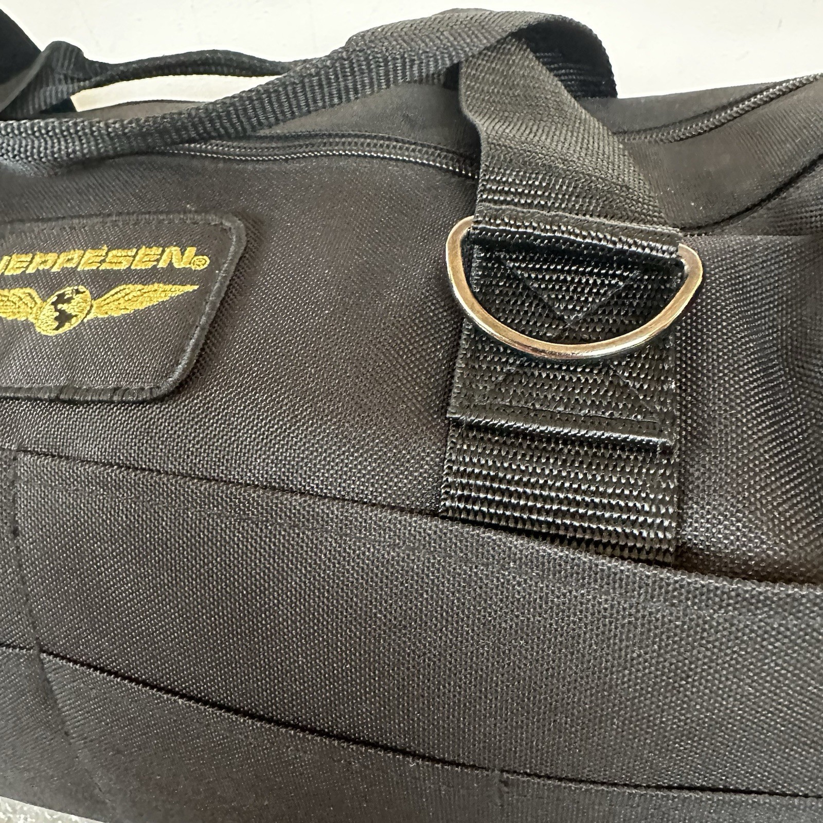 NEW JEPPESEN FLIGHT DUFFLE OVERNIGHT BAG Pilot Aviation Black 16'' L Dual Zip