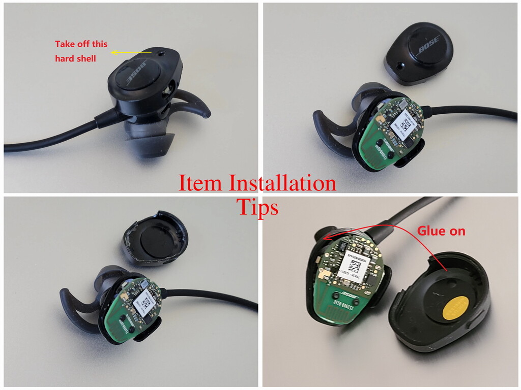 Genuine Bose SoundSport Wireless In-Ear Headphones Cover - Parts