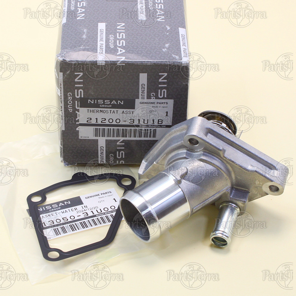 21200-31U1B / 13050-31U00 OEM Genuine Nissan Infiniti Thermostat with Gasket Set